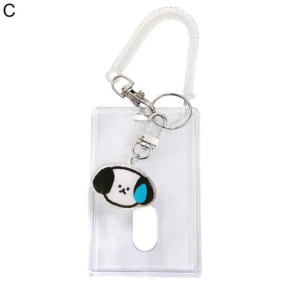 

Card Sleeve with Lanyard Lightweight Dust-proof Cat Duck Dog Card Cover ID Badge Holder for Fans