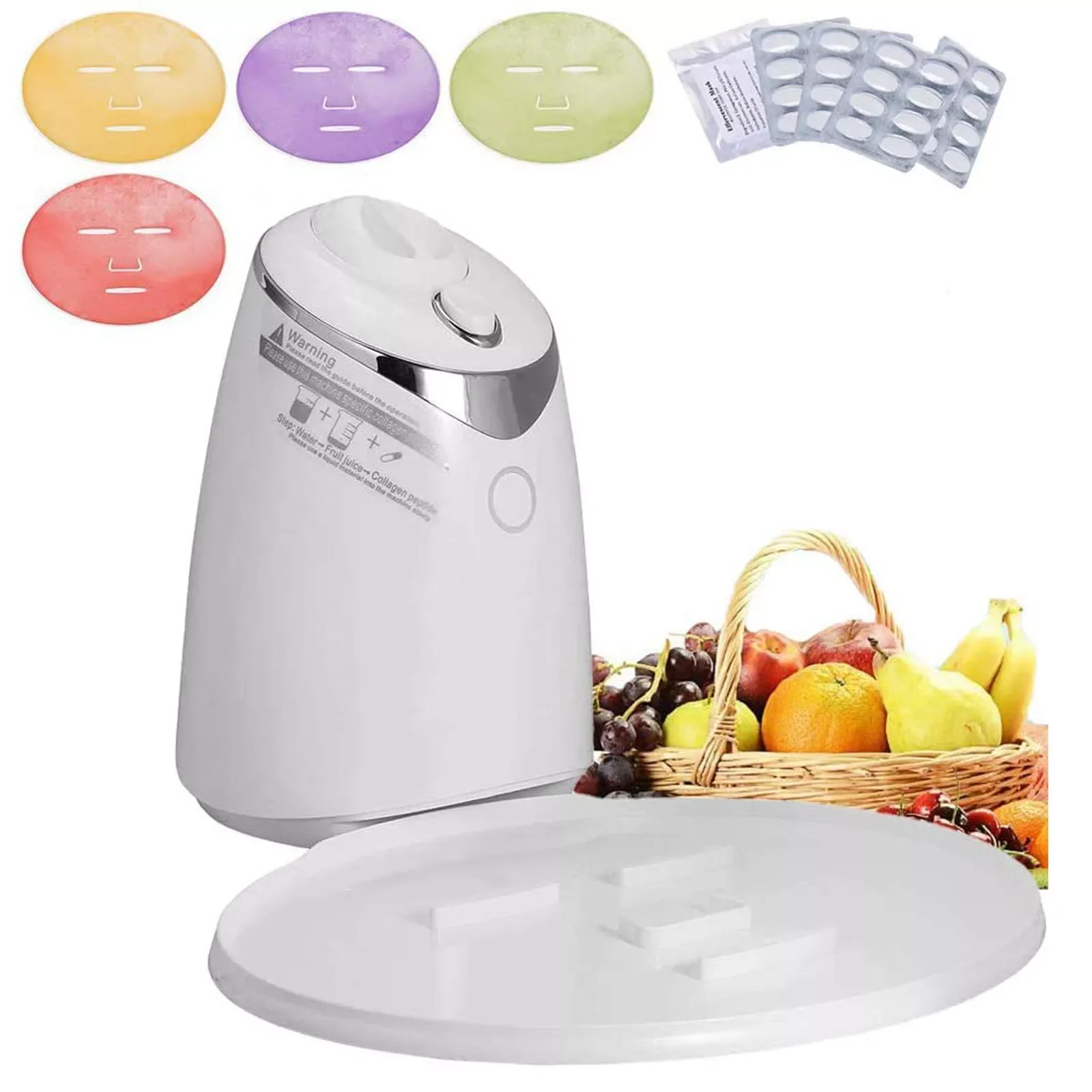 

Mask Natural Organic Intelligent Voice Fruit And Vegetable Collagen Mask Machine Face Mask Maker Automatic DIY Home Use