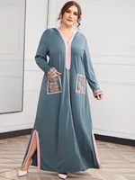 toleen clearance price women plus size large maxi dresses 2022 elegant long sleeve abaya evening party festival muslim clothing