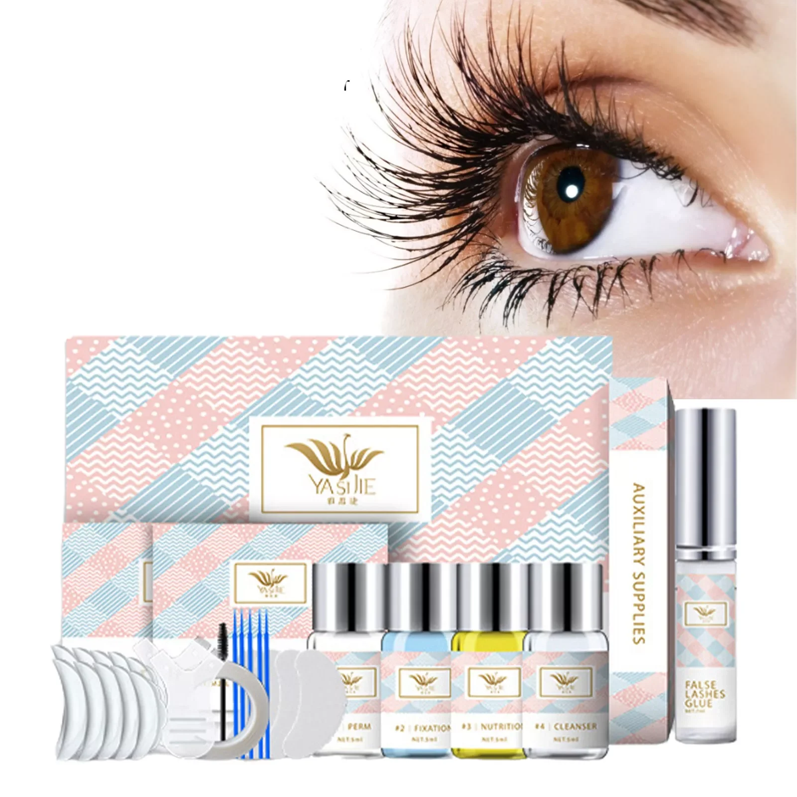 

NEW2023 Lakerain Lash Lift Kit Semi-Permanent Eyelash Lifting Perming Lotion Fixation Glue Curly Lasher Beauty Salon Home Use Pr