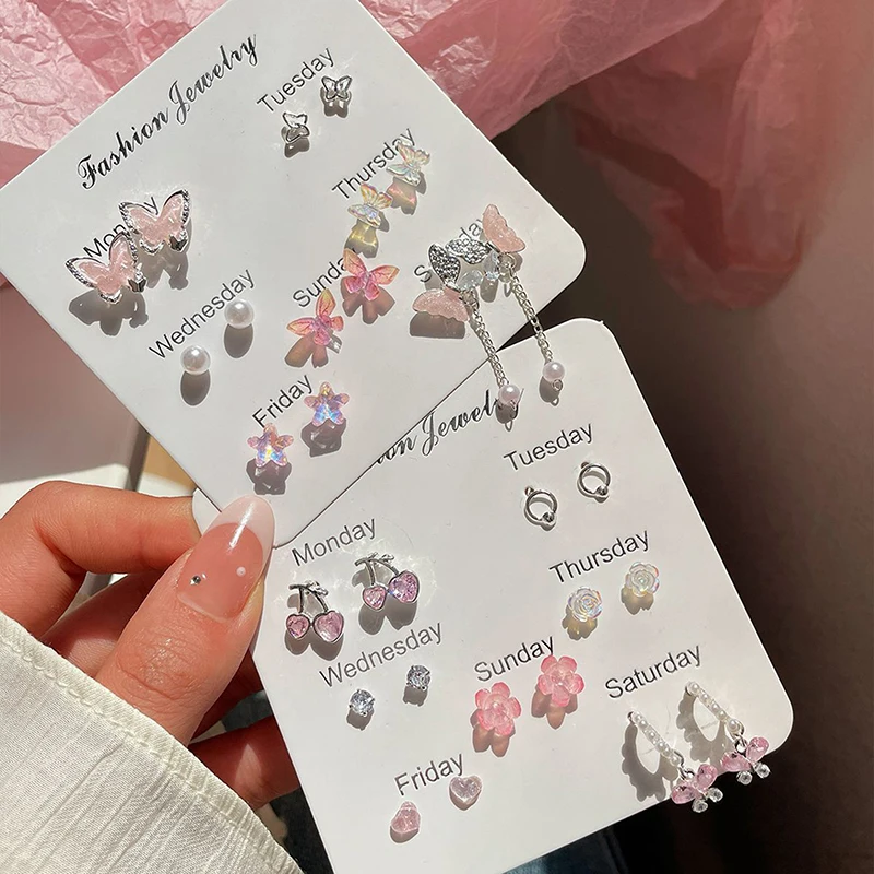 Серьги-гвоздики в минималистическом стиле женские комплект из 1 предмета изящные