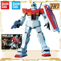 original bandai gundam action figure rgm 79 gm hguc 1144 anime figure assembly model kit kids boys toys for children adult gift