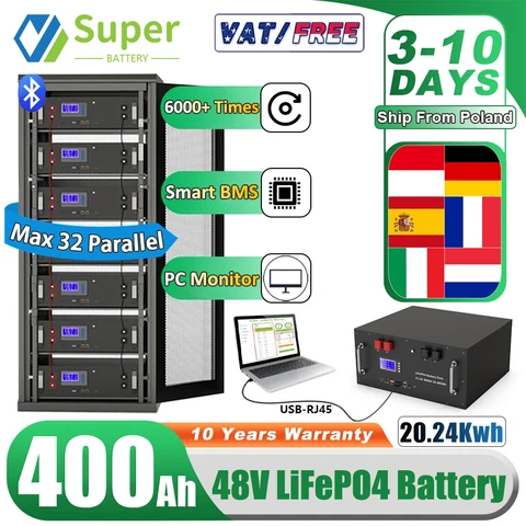 PAPOOL LiFePO4 48В 400Ач 20 кВтч аккумулятор