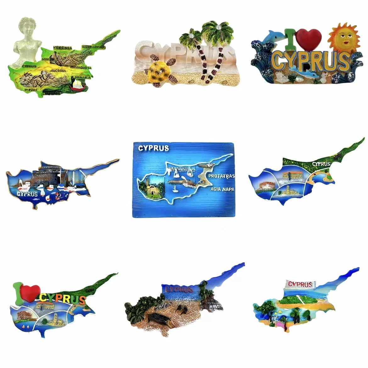 Кипр магниты на холодильник карта путешествия памяти магнитные наклейки подарок