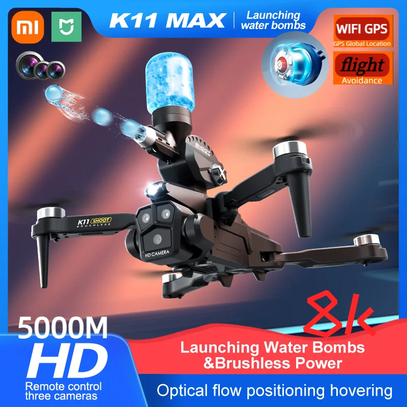 

Дрон Xiaomi Mijia K11 MAX, профессиональная Аэрофотосъемка, самолёт с тремя камерами, GPS, обход препятствий, складной Квадрокоптер
