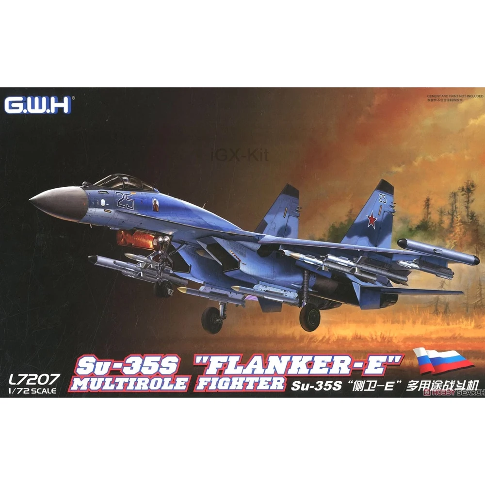 GWH L7207 масштаб 1/72 русский Su35 Su-35S Flanker-E многоцелевой истребитель хобби ремесло
