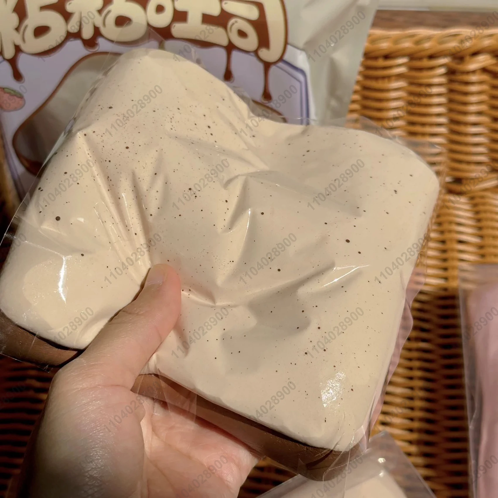 Кофейный тост мягкий медленно растущий зефир липкий шоколадный хлеб мягкая