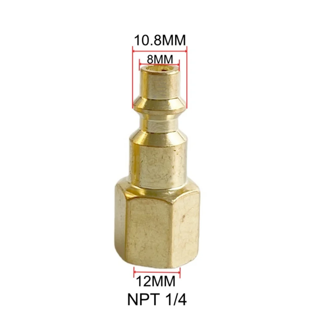 

Пневматический фитинг 1/4 NPT золотой сталь