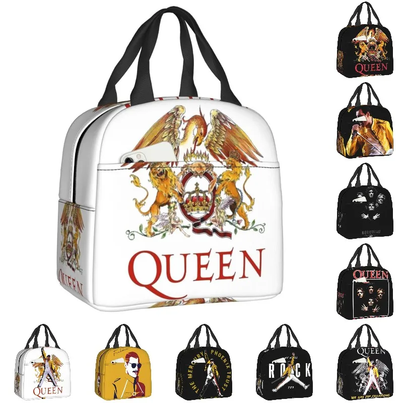

Queen Freddie Mercury многоразовые Ланч-боксы для женщин водонепроницаемый Rockstar рок-певец цитаты охладитель Термоизолированный Ланч-бокс для еды