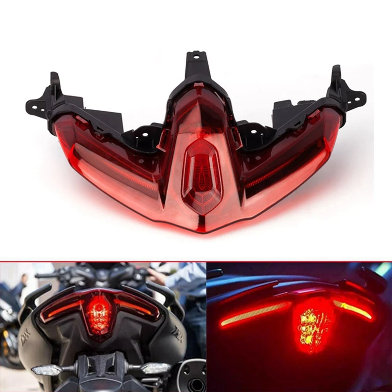 

Задний фонарь для мотоцикла, светодиодные фонари Tailight, стоп-сигнал, водонепроницаемый для Yamaha Tmax560 TMAX-560 T Max 2020 2021