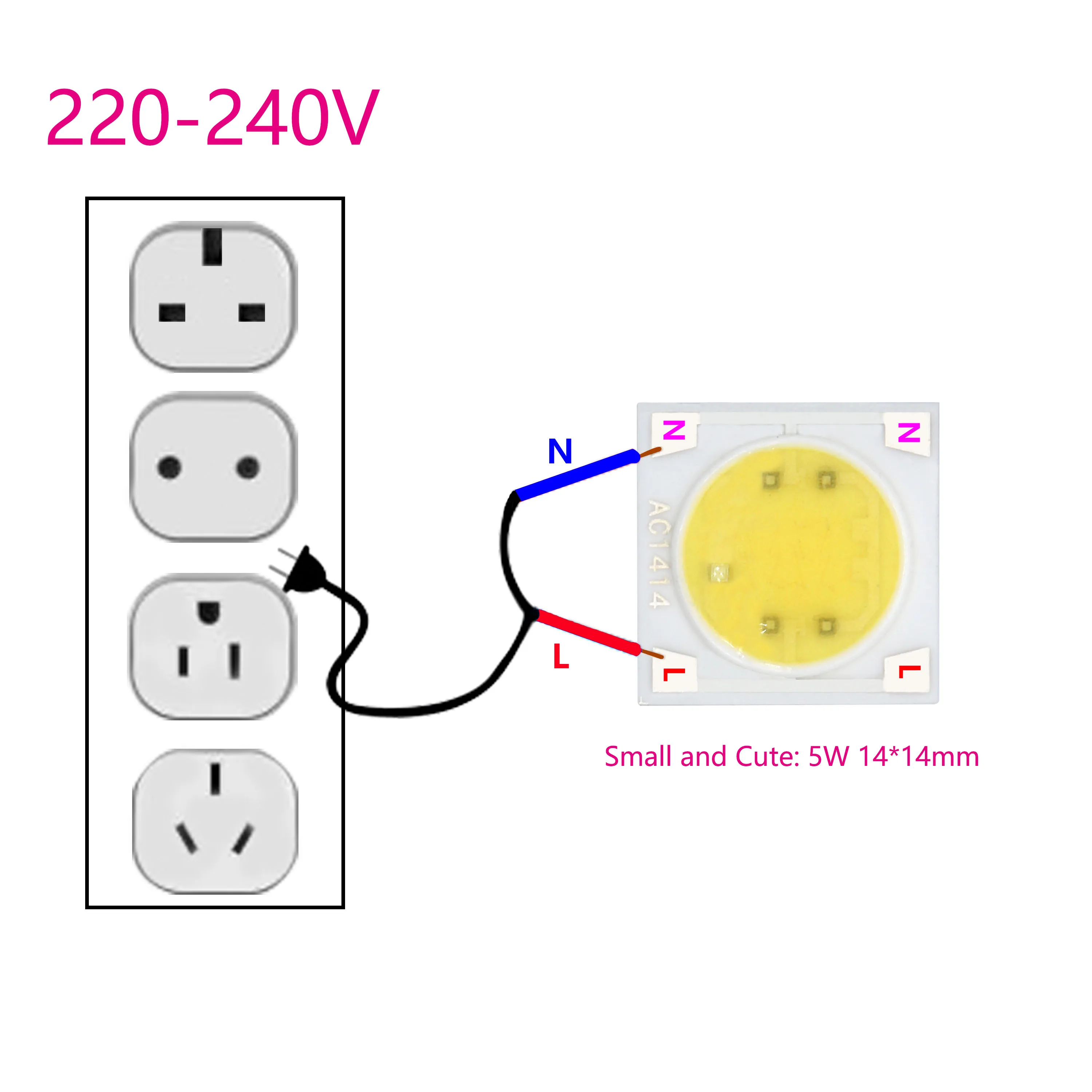 

3W 5W 7W 9W 12W светодиодный чип керамики удара AC220-240V светодиодный лампы 1410 мм чипы белый светодиодный светильник для DIY наружные прожекторы светодиодные светодиодный лампы свет