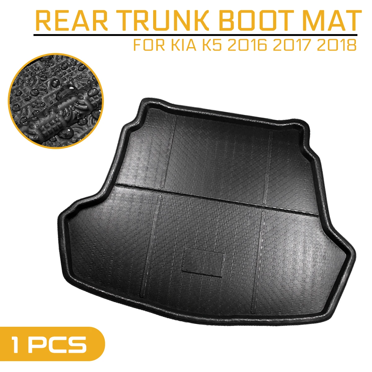 

Car Floor Mat Carpet Rear Trunk Anti-mud Cover For KIA K5 2016 2017 2018