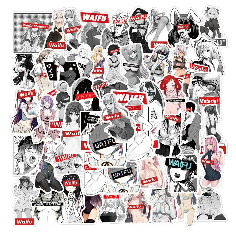 

Anime 10/30/50PCS Sexy Girl Hentai Girl Waifu Stickers Bunny Girl Waterproof Stickers Motorcycle Laptop Phone Skateboard Sticker