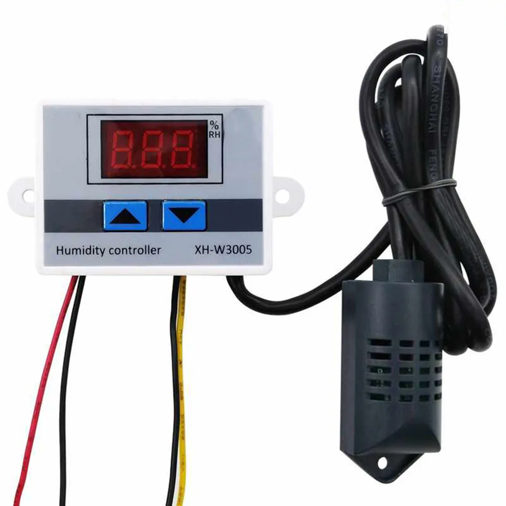 

Digital Humidity Controller XH-W3005 12V 24V 220V Humidistat Hygrometer Humidity Control Switch regulator + Humidity sensor