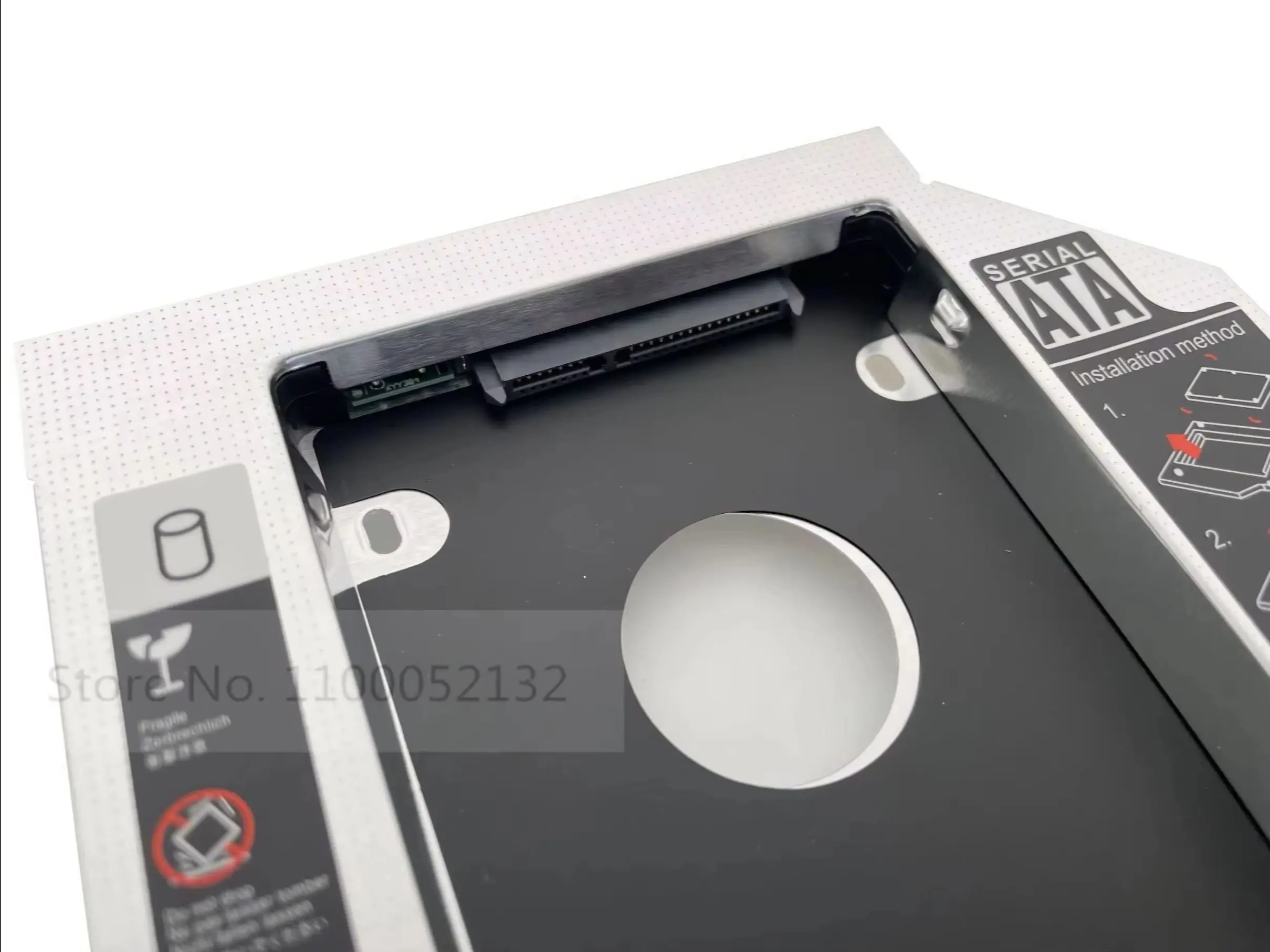 Фото Оптический отсек/рамка/лоток для второго 2.5-дюймового SATA HDD 12.7 мм для Asus N53J N53JL N53JN N53JQ N53SM K55A G55V M50VM №3
