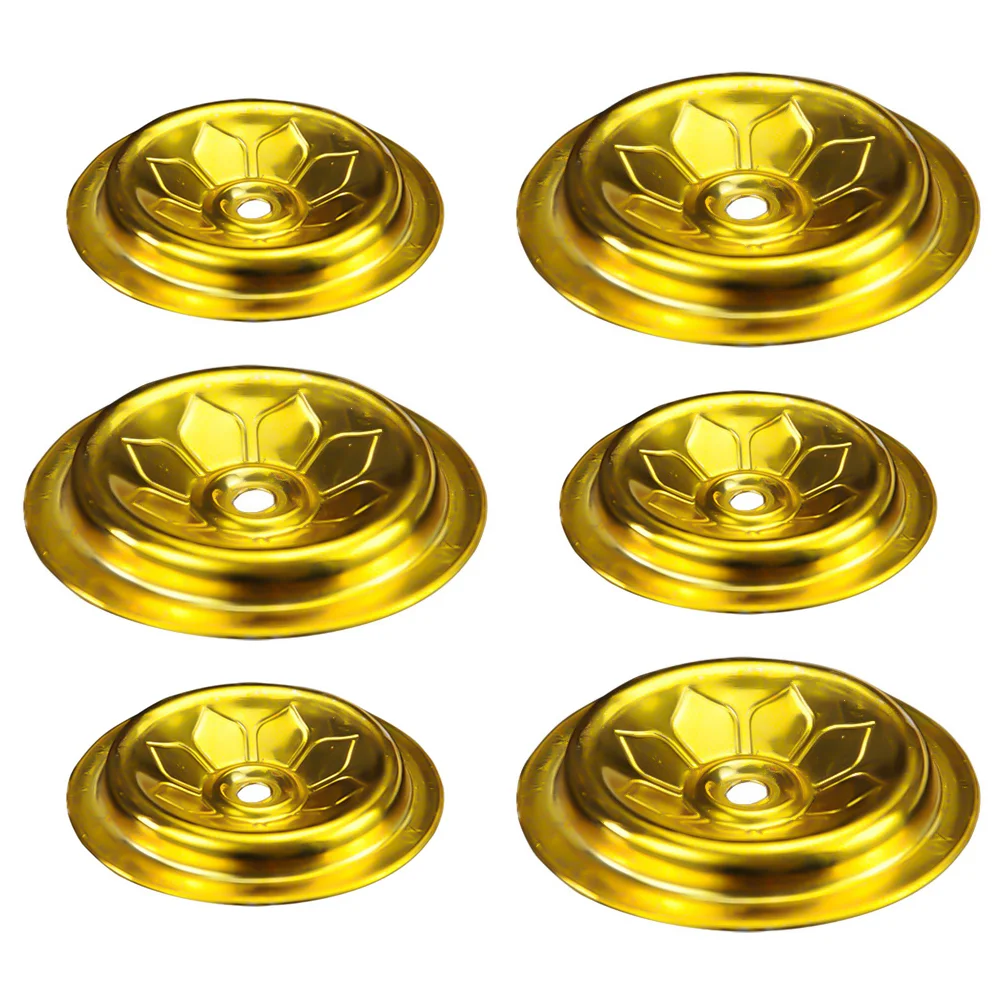 

Holder Lamp Oil Ghee Cup Candlestick Buddhistbutter Tealight Altar Golden Temple Metal Vintage Enshrine Tibetan Floating