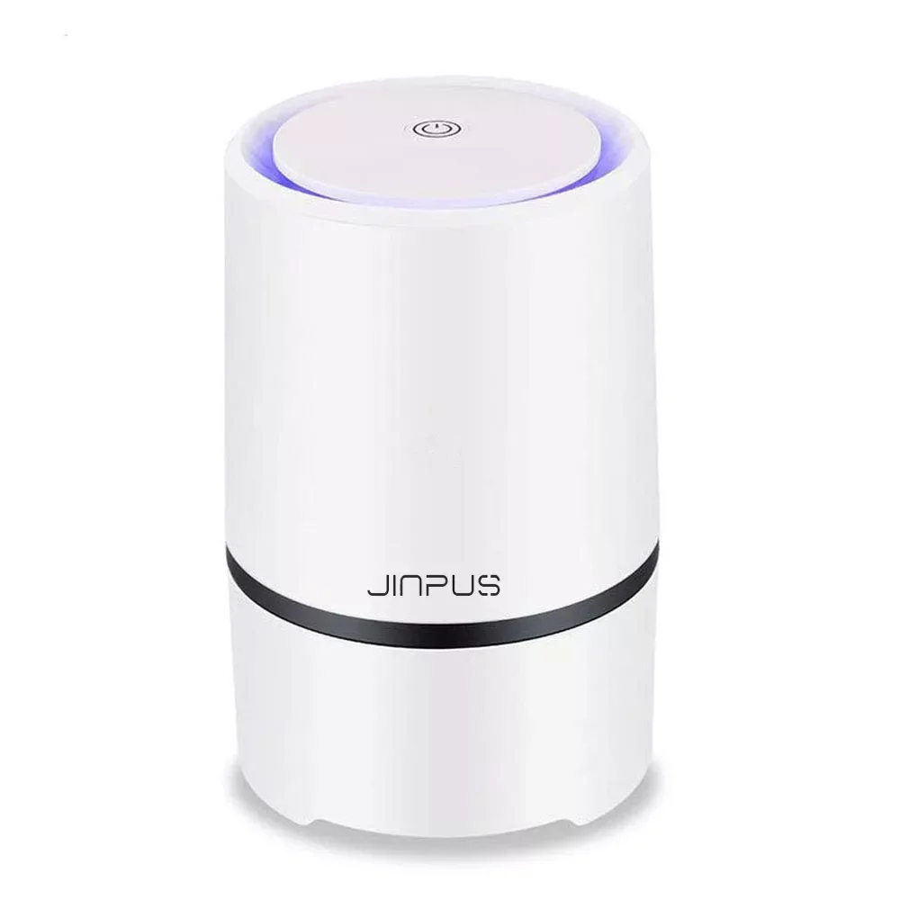 

JINPUS Air Purifier Small Air Cleaner for Home with HEPA Filter Anion Low Noise Air Purifiers Remove Dust Pollen 1.5m USB Cable
