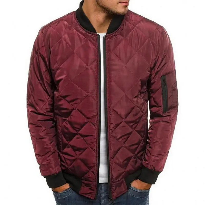 Men's Warm Windproof Cotton Jacket Fashion Casual Thickened Printed Cotton Jacket Overcoat  Winter Jacket Outerwear Warm Coat