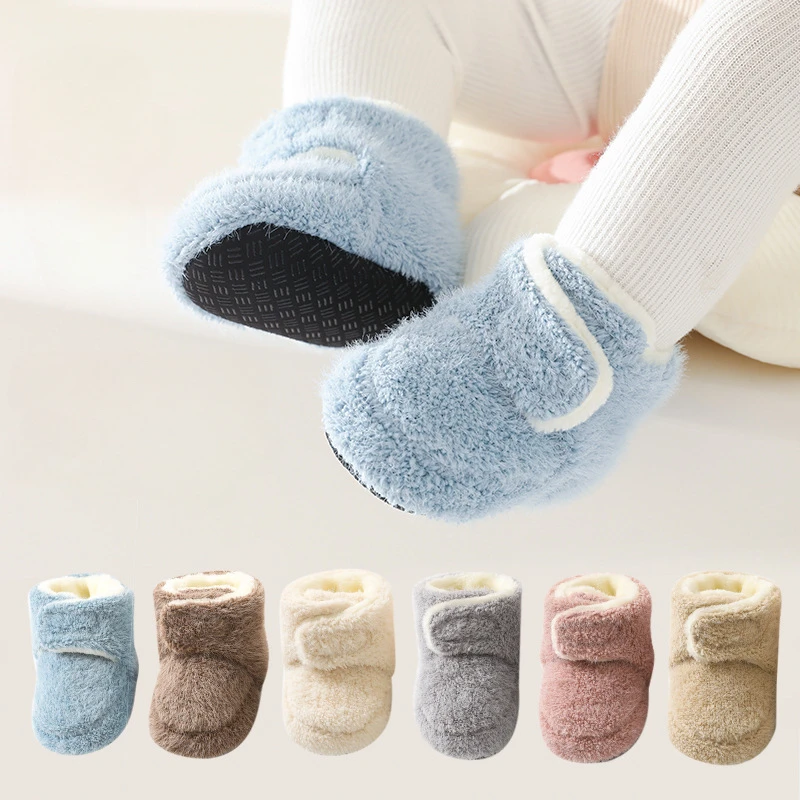 

Newborn Baby Girls Boys Soft Booties Pompom Snow Boots Infant Toddler Newborn Warming Shoes New Fashion Comfortable Shoes