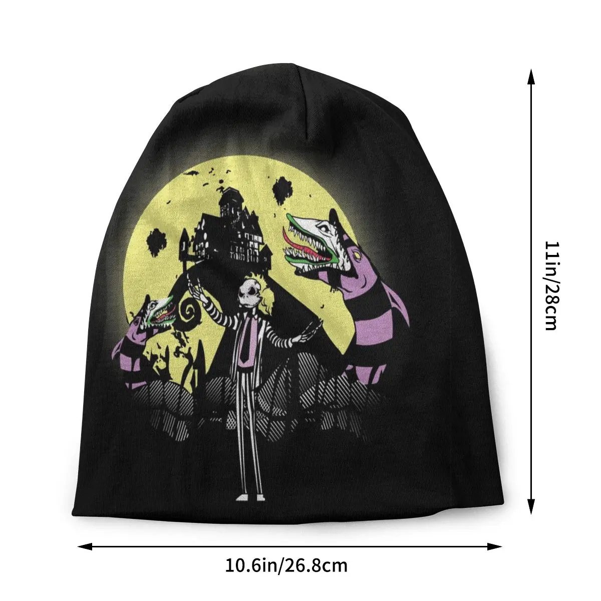 Ретро винтажная шляпа от Beetlejuice Мужская крутая вязаная шапка для мужчин и женщин