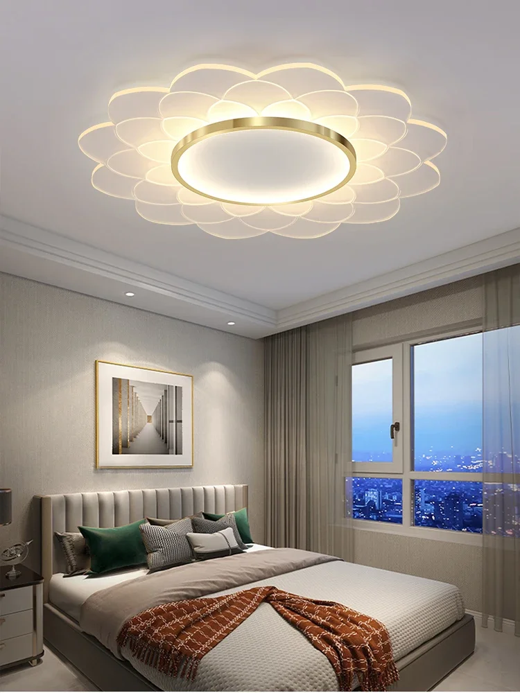 

Ultra-Thin LED Ceiling Lamp Bedroom Light Modern Minimalist Living Room Internet-Famous Room Master Bedroom Personalized Flower