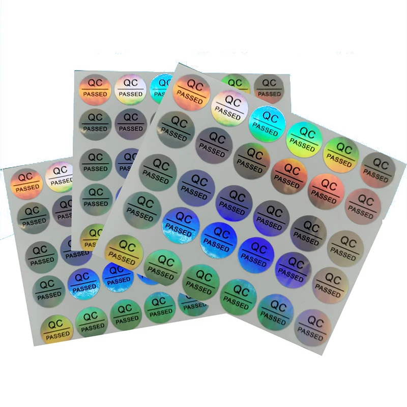 

Лазерный серебристый продукт, проверка качества, проверка качества, самоклеящаяся этикетка, наклейка, водостойкая, 10 мм