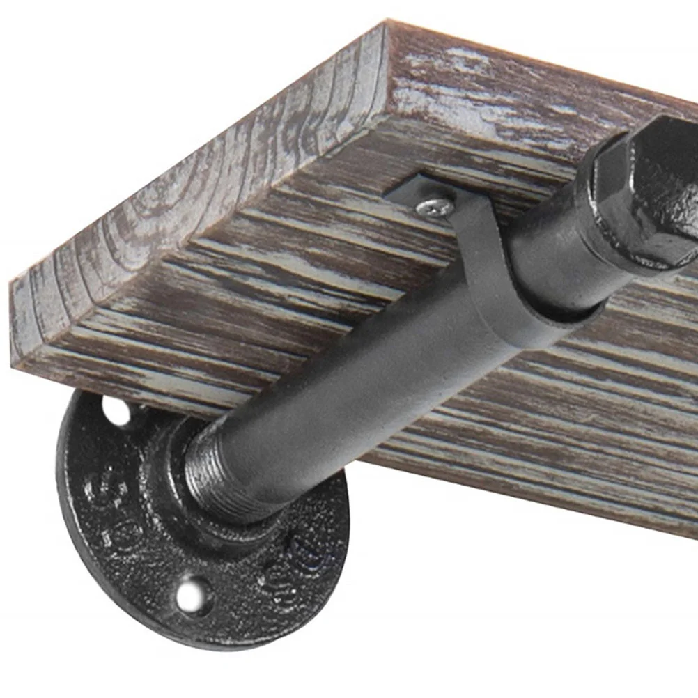 

1 комплект из 20 шт. 15 см длинная опорная полка в форме трубы Железный художественный слойный кронштейн полка для вещей крепежная стойка Одно...