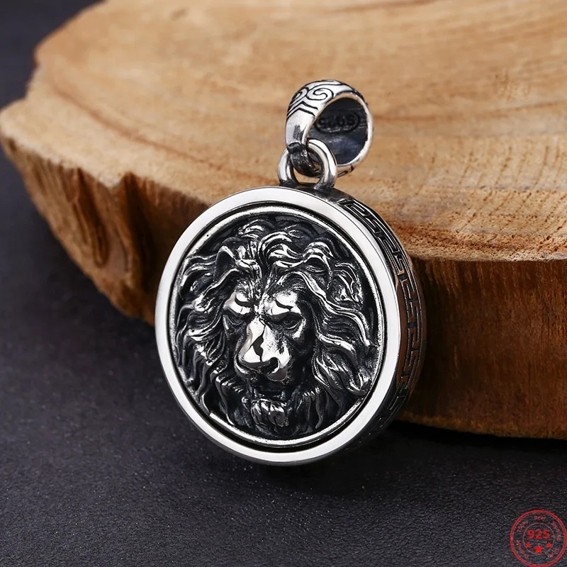 Кулоны из серебра 925 пробы для мужчин и женщин подвески в винтажном стиле с