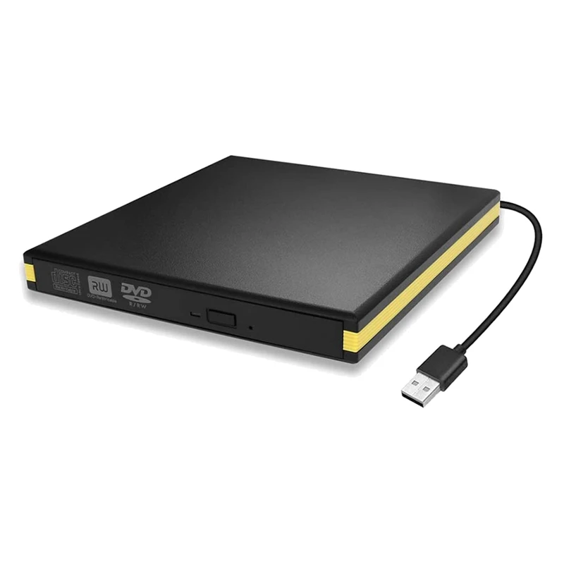 

USB 3.0 External DVD Drive, Portable CD DVD Drive Player External CD Burner Reader Writer Disk Drive for Laptop Desktop