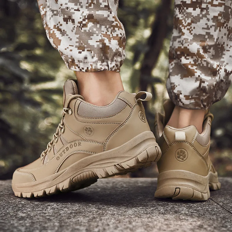 New Arrival Classics Style Men Hiking Shoes Winter Outdoor Trekking Sneakers Men Warm Lace Up Sport Shoes for Men Plus Size 49