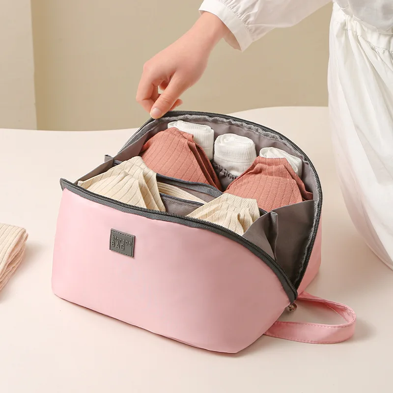 

Travel Portable Underwear Storage Bag Multifunctional Storage Bag for Bras Socks Waterproof Bathroom Wash Bag Makeup Organizer