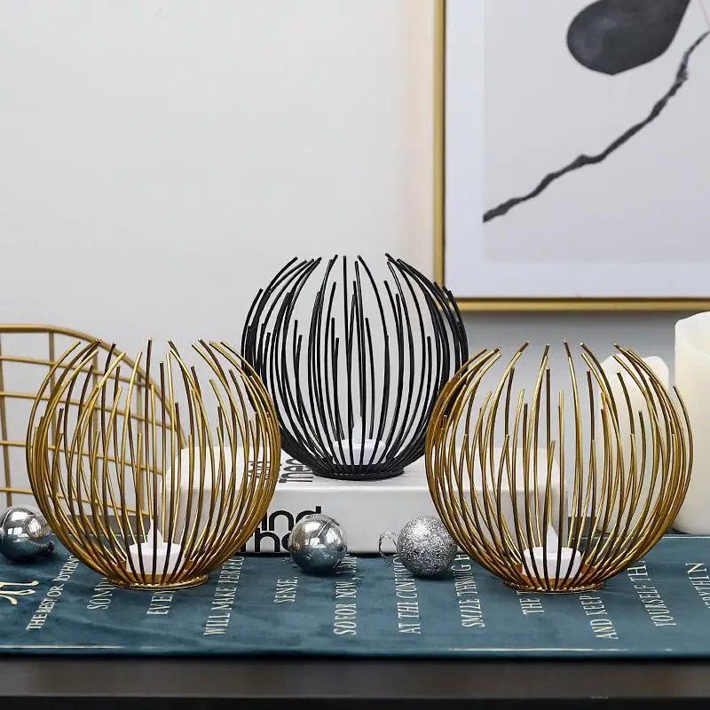 

Creative Metal Crafts Wrought Iron Candle Holder Decoration Home Decoration Romantic Dining Table Candle Holder Decoration