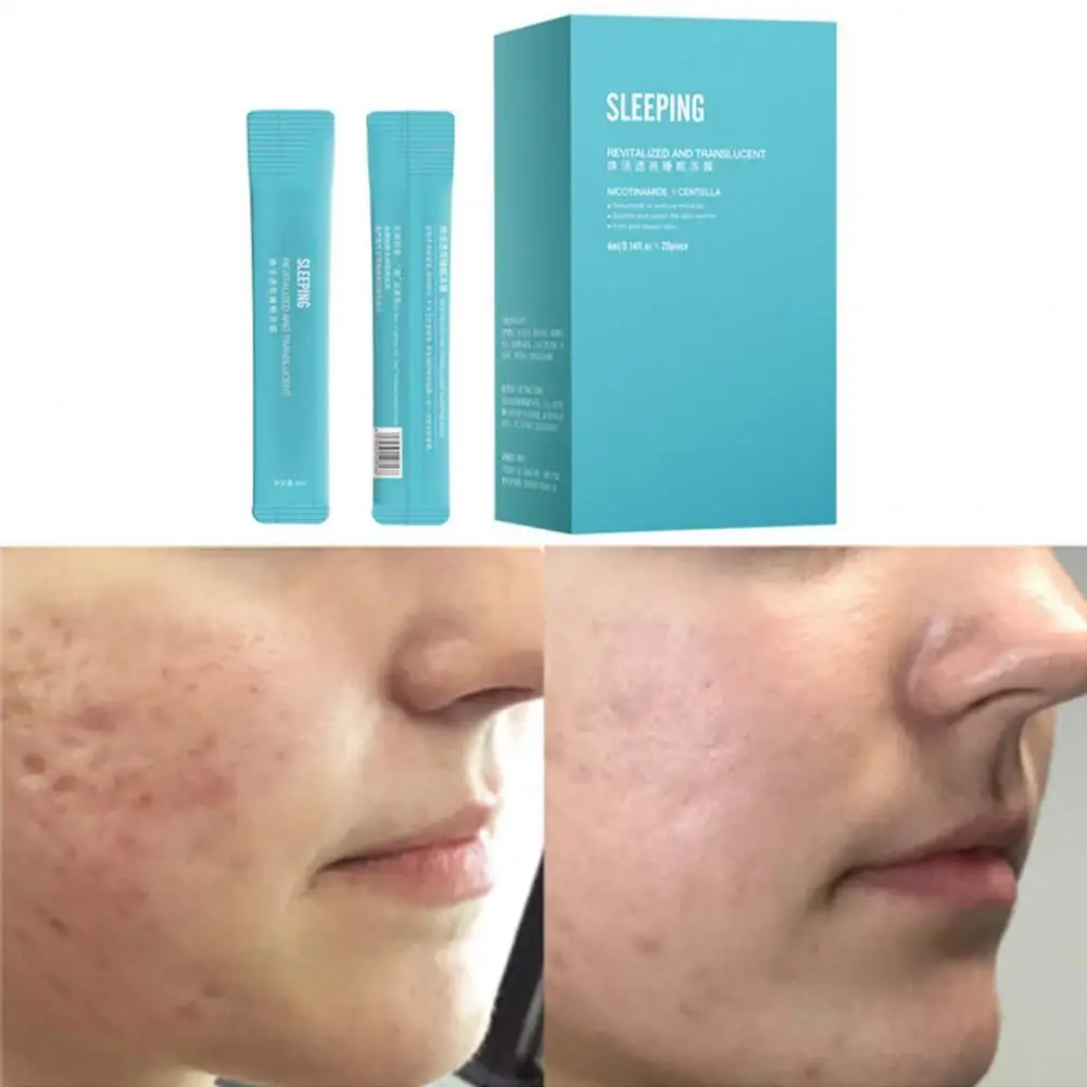 20 шт./компл. 4 мл маска для лица быстрое впитывание экстракт грязи натуральный