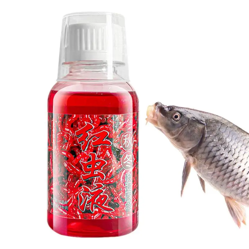 

Fish Bait Scent Fishing Bait Enhancer Red Worm Liquid Scented Attractant Strong 100ml Fish Additive High Concentration For Baits