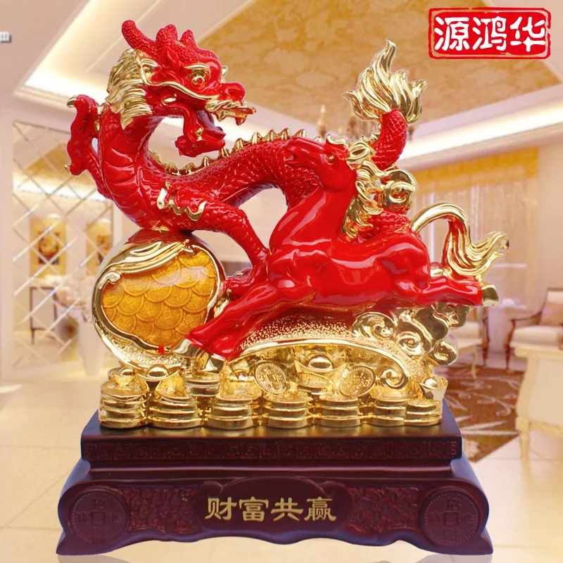 

Новые орнаменты из смолы, оптовая продажа, богатство, win Ruixiang, животное тотемный дракон, украшения, творческие поделки, украшения