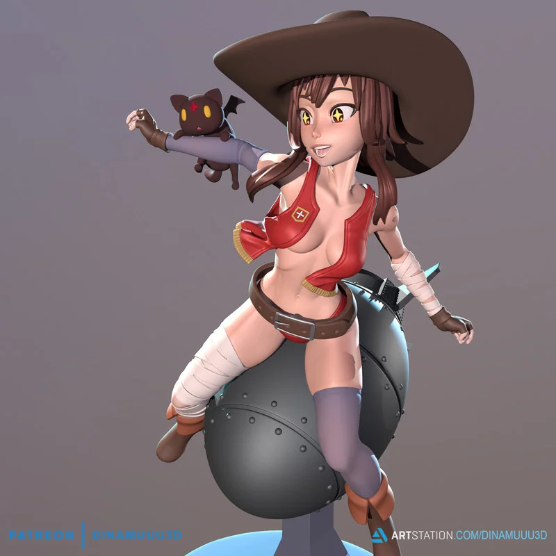 

Anime Resin Figure 1/24 Scale Megumin Explosion Diy Scene Miniatures GK Assemble Model Kits Unassembled Unpainted Statuettes Toy