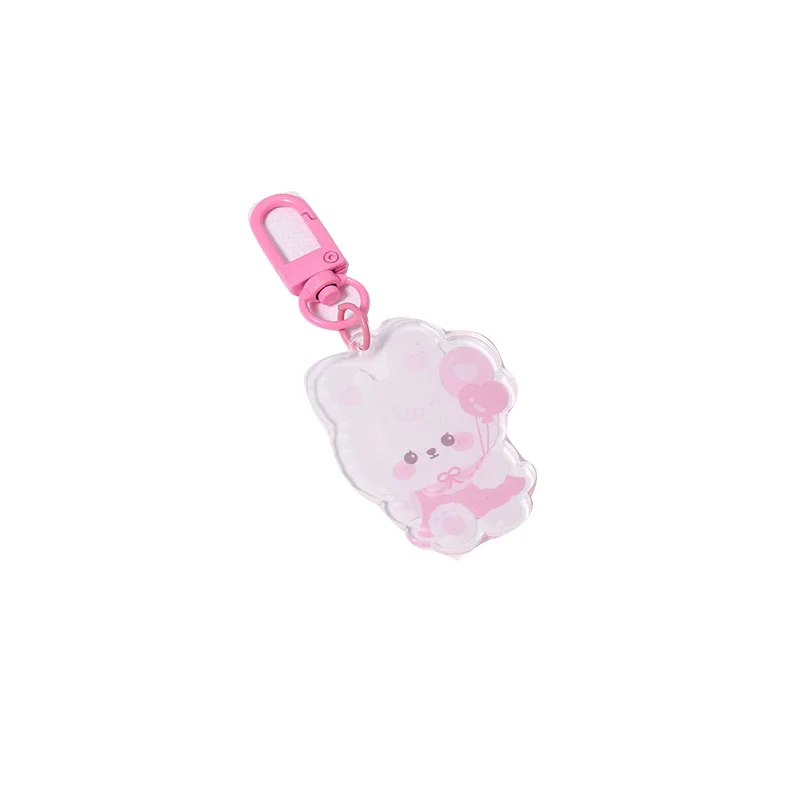 

Album Pendant Cute Japanese Love Bear Pendant Key Chain Bag Coin Purse Jewelry Pendant Girl Ins Double-sided Key Chain Ornament