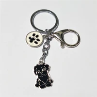 decorative cheap promotional key ring for women girls men metal alloy pet dog bag charm car key chains