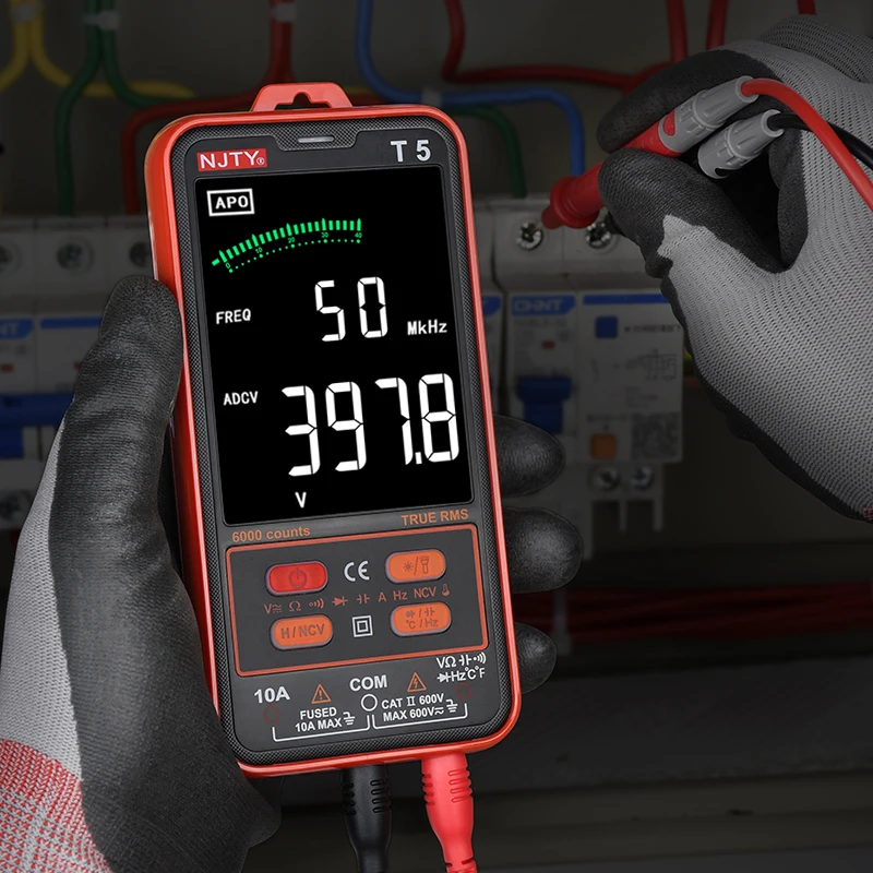 Электрический мультиметр T1 Карманный умный мини цифровой автомобильный тестер