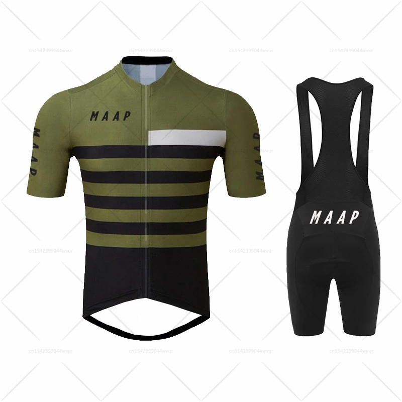 2022 Набор футболки для велоспорта MAAP MTB Uniform Bike Clothing Summer Breathable Clothes Bicycle Shirt ropa ciclismo Bib Pants on.