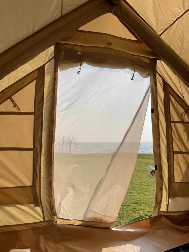 Надувная палатка из 6 3 хлопка для кемпинга на открытом воздухе