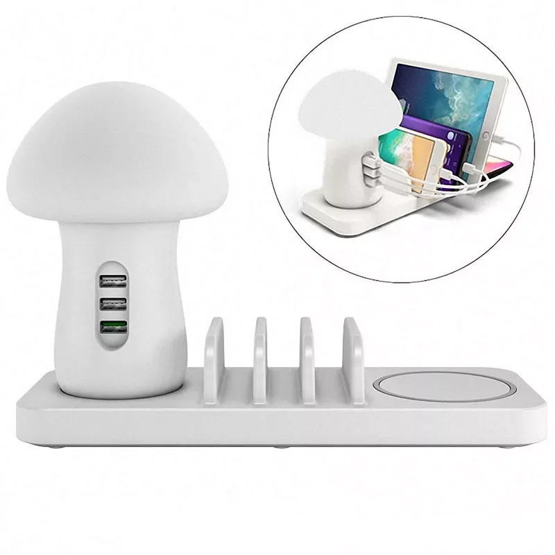 

QC 3.0 5/3 Port USB Charger HUB LED Lamp Multi USB Charging Station Dock Universal Mobile Phone Desktop Wall Home EU US PLUG