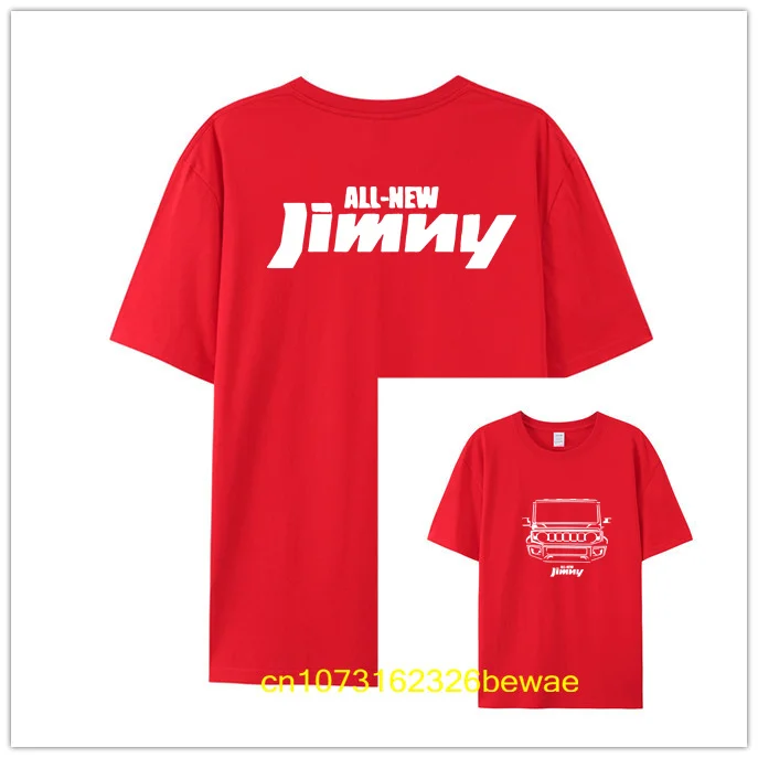 배 Baju Kaos футболка Mobil All New Jimny Otomotif повседневная свободная летняя с круглым вырезом