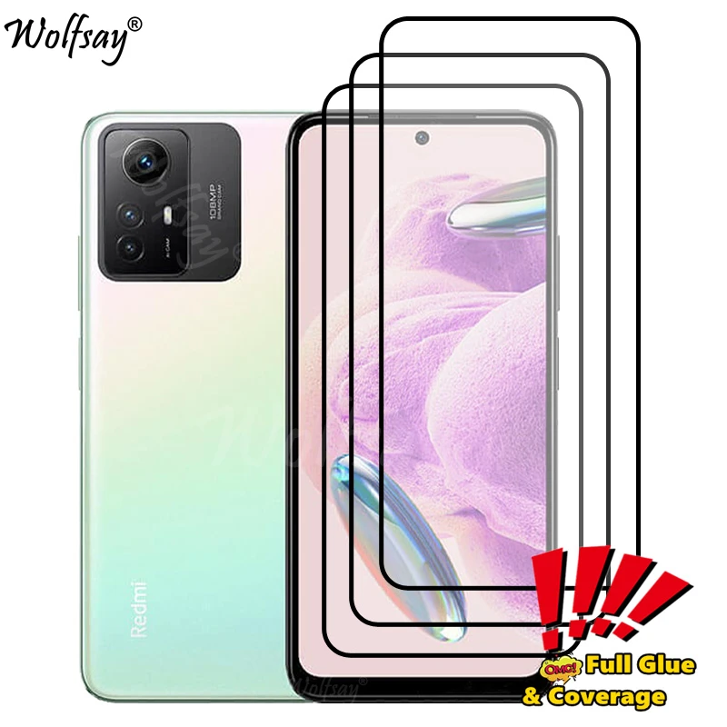 

Full Cover Screen Protector For Xiaomi Redmi Note 12S Tempered Glass For Redmi Note 12S Glass For Redmi Note 12S 12 Pro Plus 5G