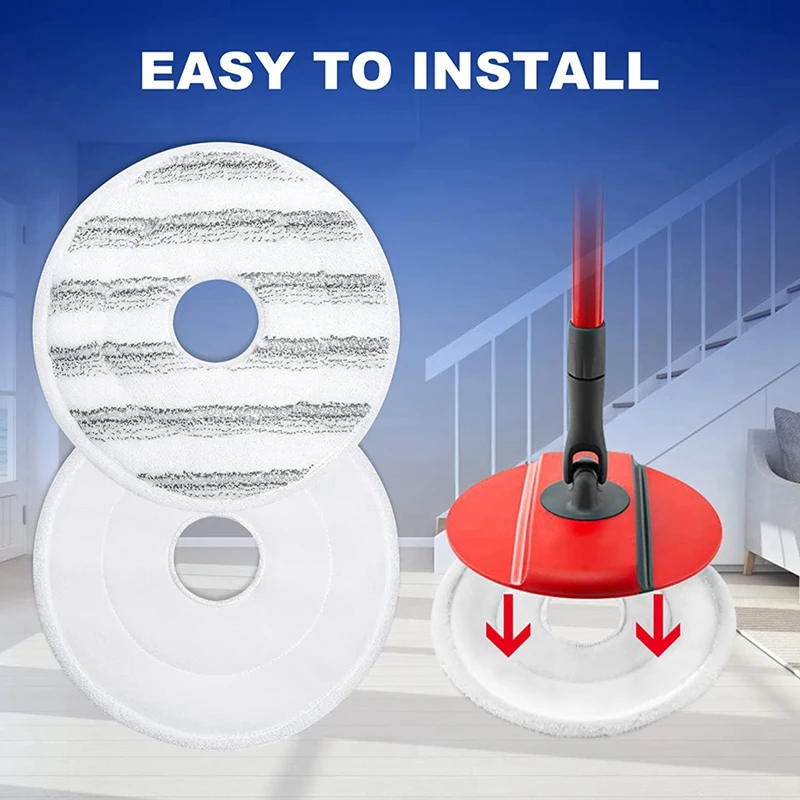 Cleaning Cloth For Sleeve VILEDA Spin &amp Clean 161822 Mop Accessories Pad