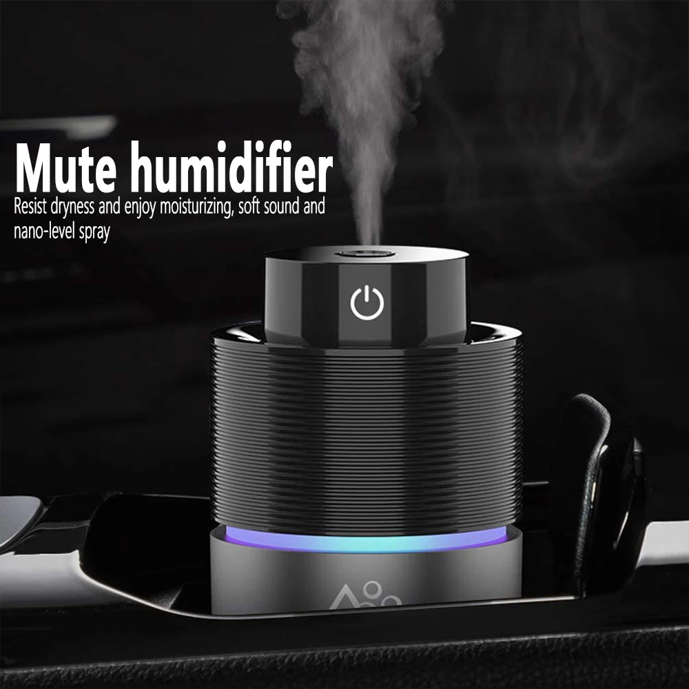 

Air Humidifier Home Car Aroma Diffuser Silent Moisturizing Atomizer USB Portable 200ml Sprayer with Colorful Purifier