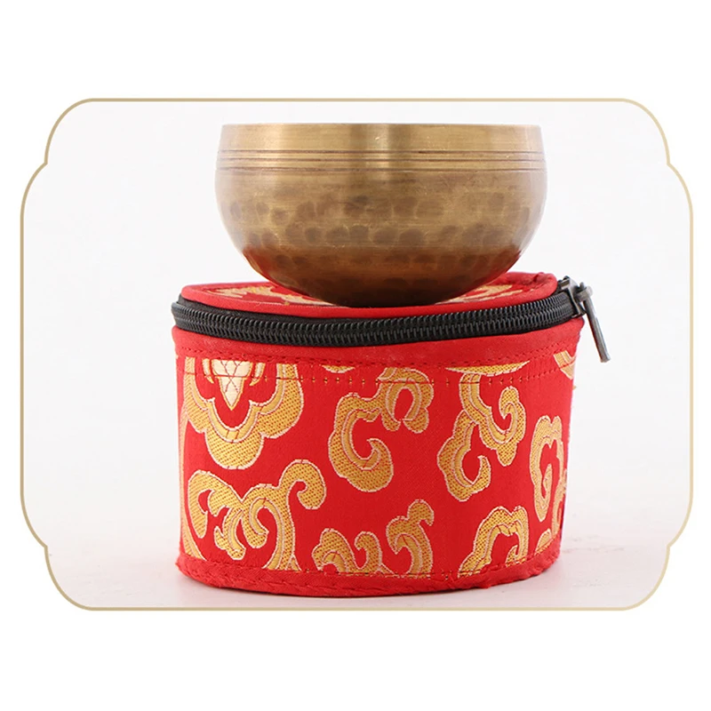 

1PCS Nepal Handmade Tibet Buddha Sound Bowl Tibetan Buddhism Buddhist Bowl Box