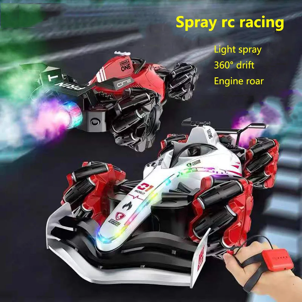 

F1 Formula RC Car Remote Control 4WD High Speed with Model Spray Smoke Racing Vehicle Remote Car Toys for Boys Gift Adults