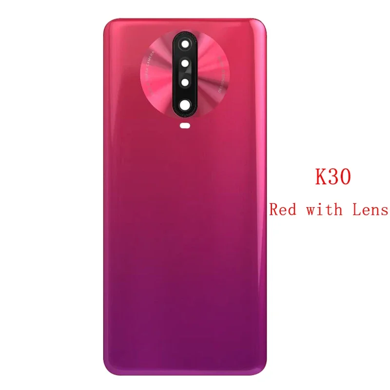 Задняя крышка батарейного отсека задняя для Redmi K30 4G с объективом камеры запчасти