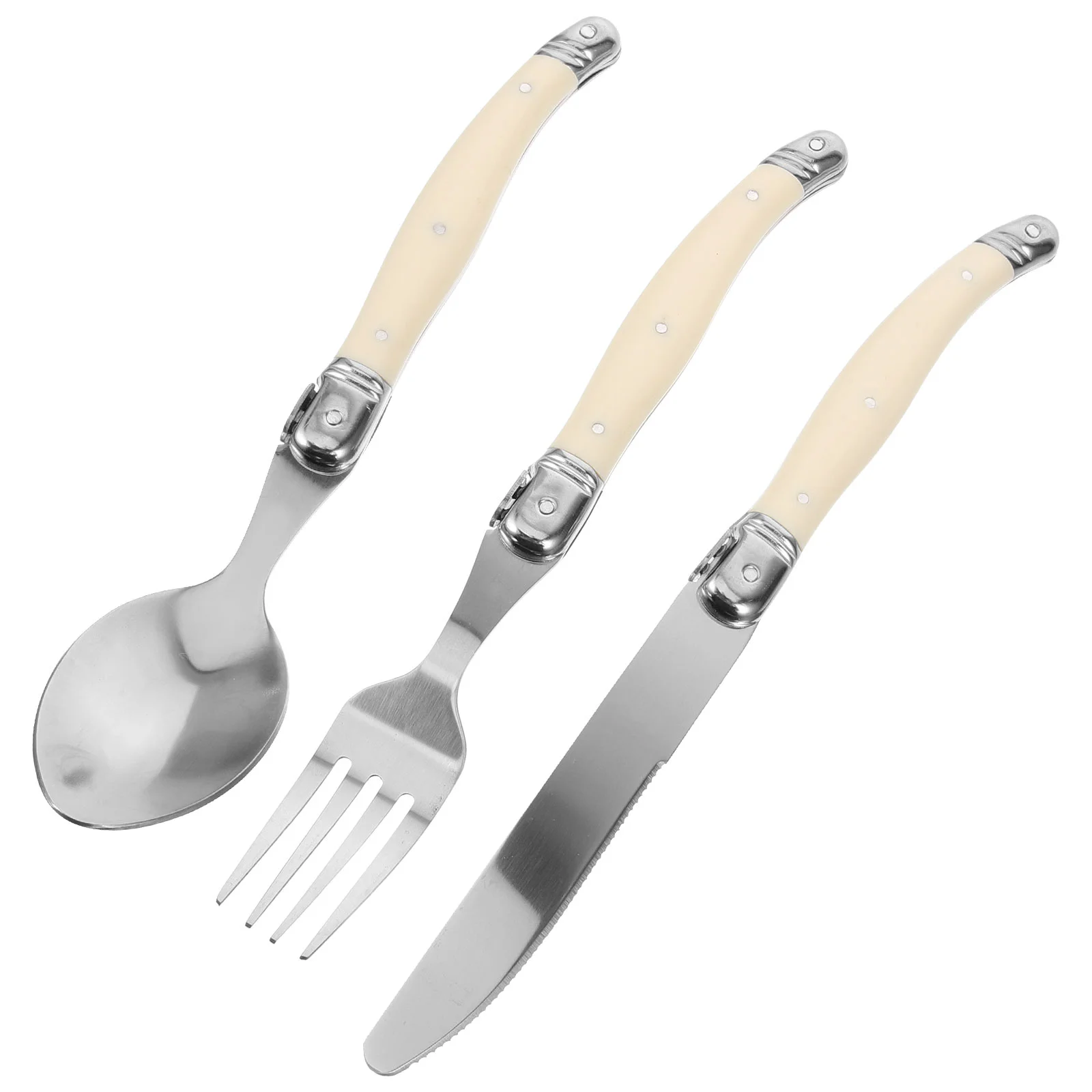 

Stainless Steel Knife Fork Spoon Utensil Set Kit Tableware Cutlery Buffet Serving Utensils Dinnerware Western Flatware